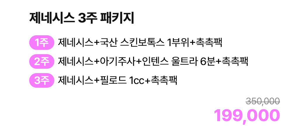 제네시스 3주 패키지
