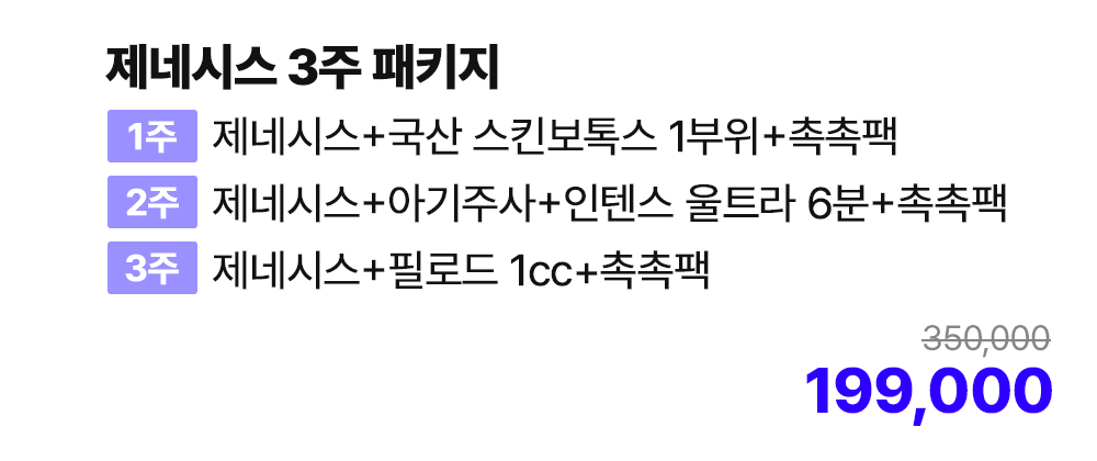 제네시스 3주 패키지